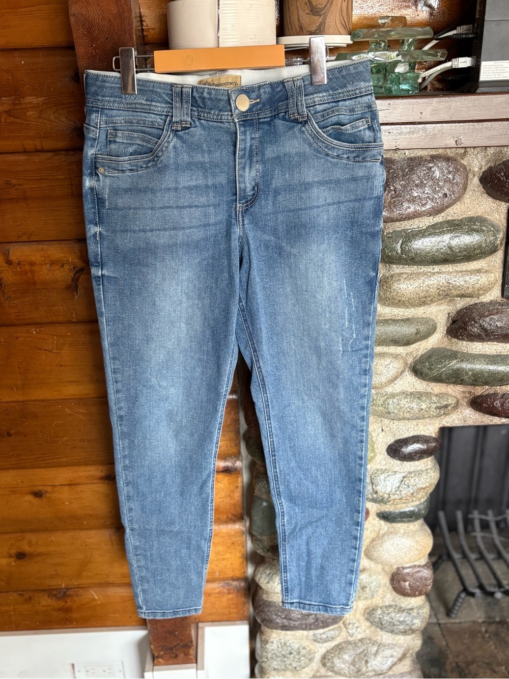 Democracy Ab Solution Tummy Control Skinny Stretch Jeans Light Wash Women’s 10